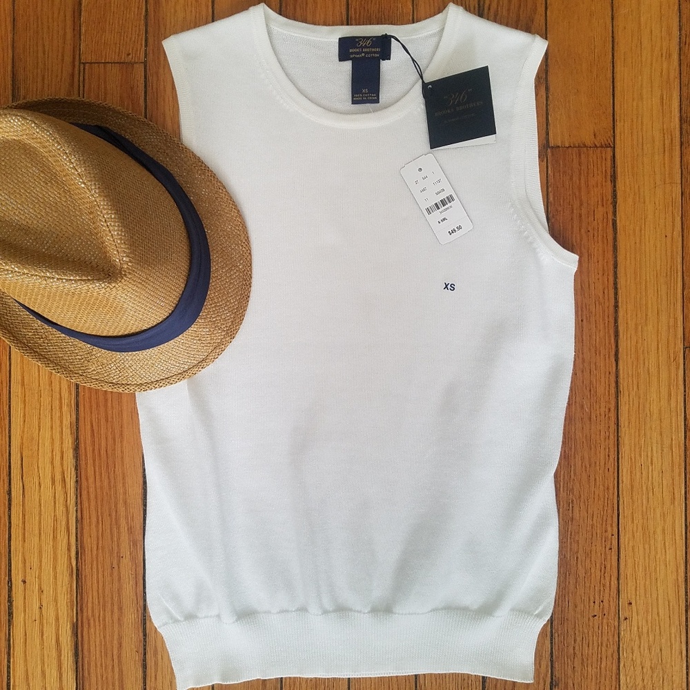 Brooks Brothers | Sleeveless pullover vest top XS